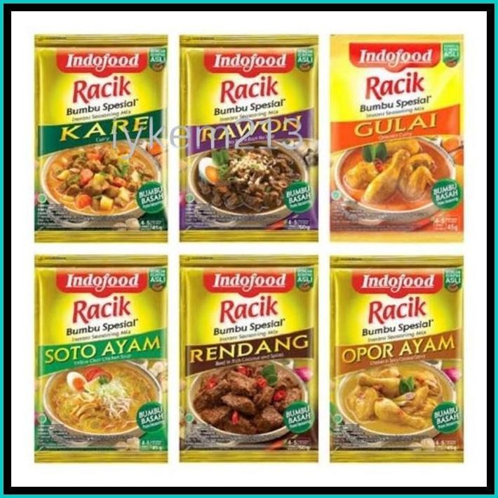 (BERKAH) INDOFOOD BUMBU INSTANT / BUMBU RACIK / BUMBU SIAP SAJI SOTO AYAM KARE GULAI RENDANG OPOR RA