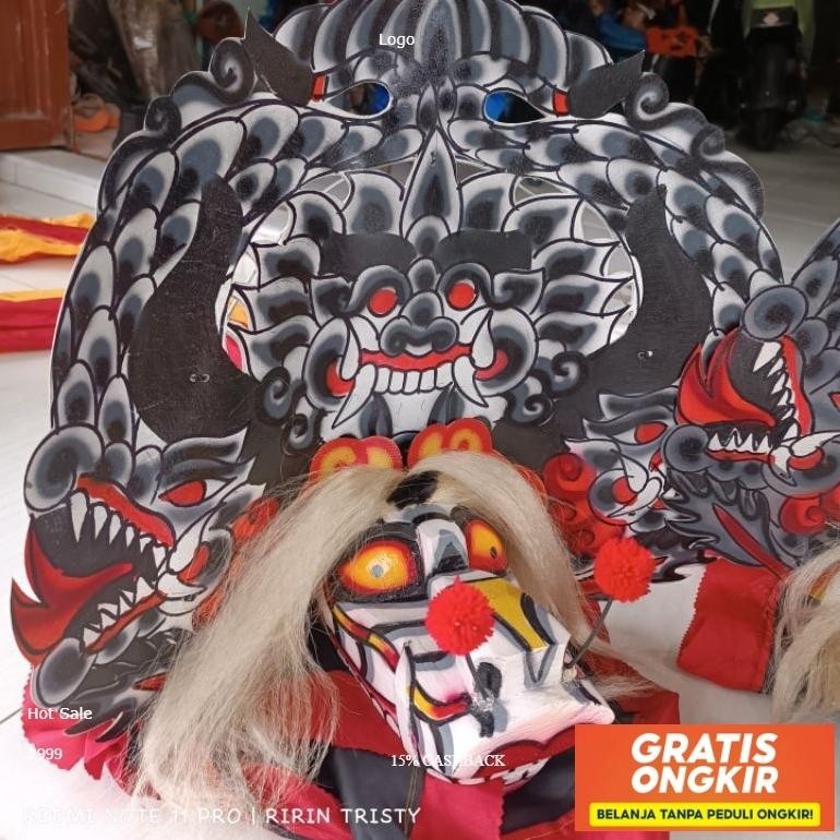 Barongan Anak Ukir Ukuran 13/Barongan Anak Murah Original