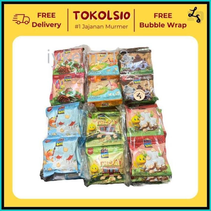 

TINI WINI BITI ASIN/MANIS/PIZZA/COKELAT/STROBERI/JAGUNG MANIS 1 PACK ISI 10 PCS @18GR