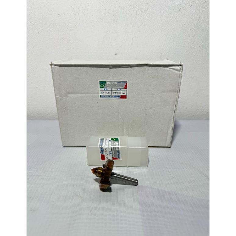 g-24 wwr-76 Sloting Bit 1/4x10mm Wood / Mata Trimmer Sloting Bit 10mm Wood / Mata Profil Router Slot