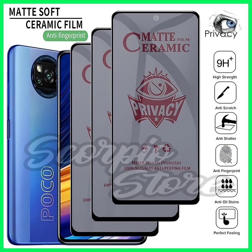 io-98 ii-99 CERAMIC MATTE ANTI SPY XIAOMI REDMI NOTE 4 NOTE 4X NOTE 6 BIASA - SS Murah Original