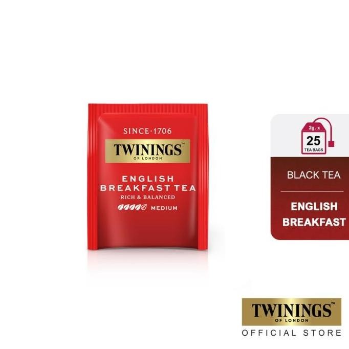 

Murah Twinings Paket Bundle Set 5 Teh Hitam English Breakfast Tea 25X2Gr