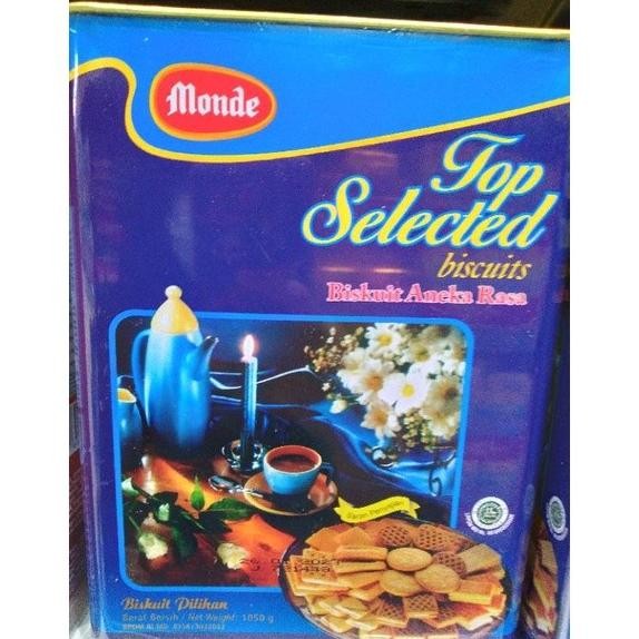

Grosir Monde Top Selected Biscuits / Biskuit Aneka Rasa Kaleng 1050 Gram