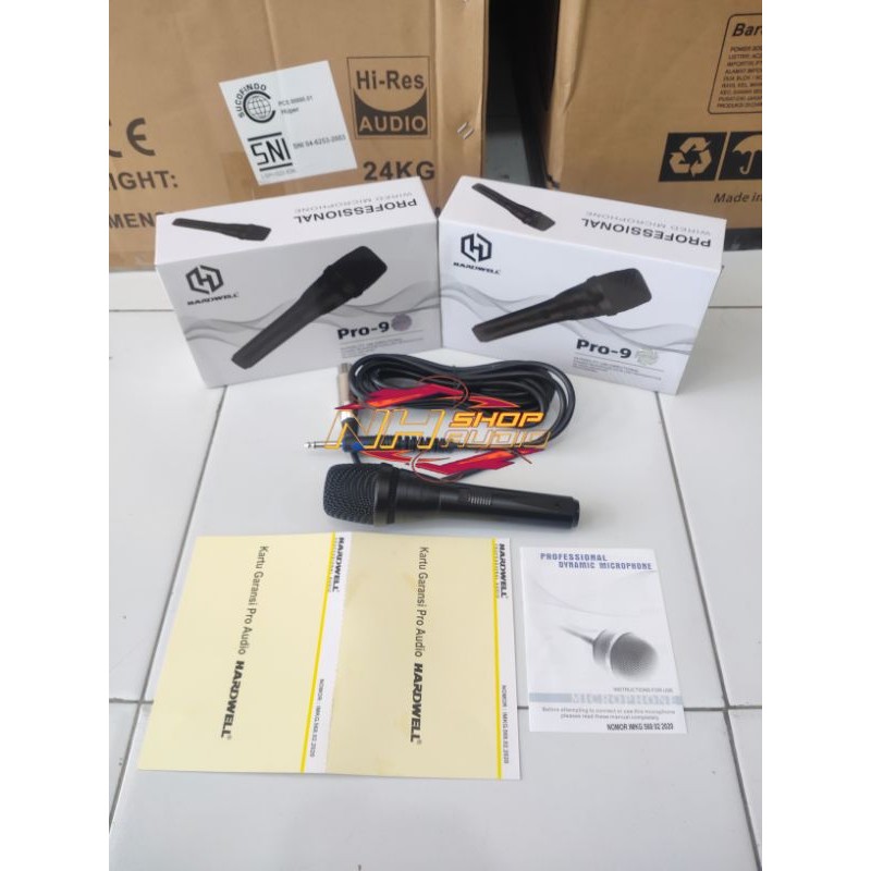 Mic Hardwell PRO9 PRO 9 PRO-9 Mic Dynamic Original Mic Hardwell pro 9 Pro 9 PRO9 mic kabel hardwell 