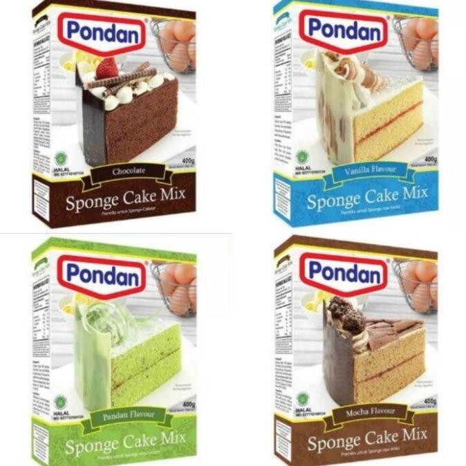 

Promo Tepung Kue Premix Pondan Sponge Cake Mix 400 Gr Rasa Vanilla, Pandan, Chocolate, Varian Black Forest, Brownies Kukus, Chiffon Pandan