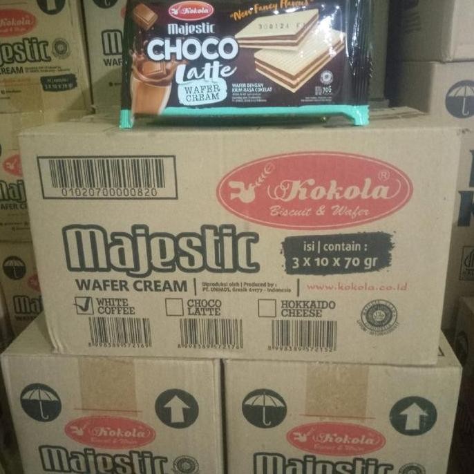 

Grosir Majestic Wafer White Coffe 70G - 1 Karton Isi 30 Pcs - Cookies, Cemilan