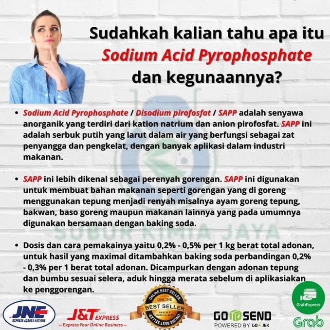 

Murah Sapp Sodium Acid Pyrophosphate / Perenyah Gorengan 25 Kg / 1 Zak- Perenyah Gorengan