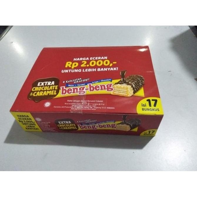 

Promo Beng Beng Chocolate Crispy Wafer ( 1 Box Isi 17 Pcs ) Termurah