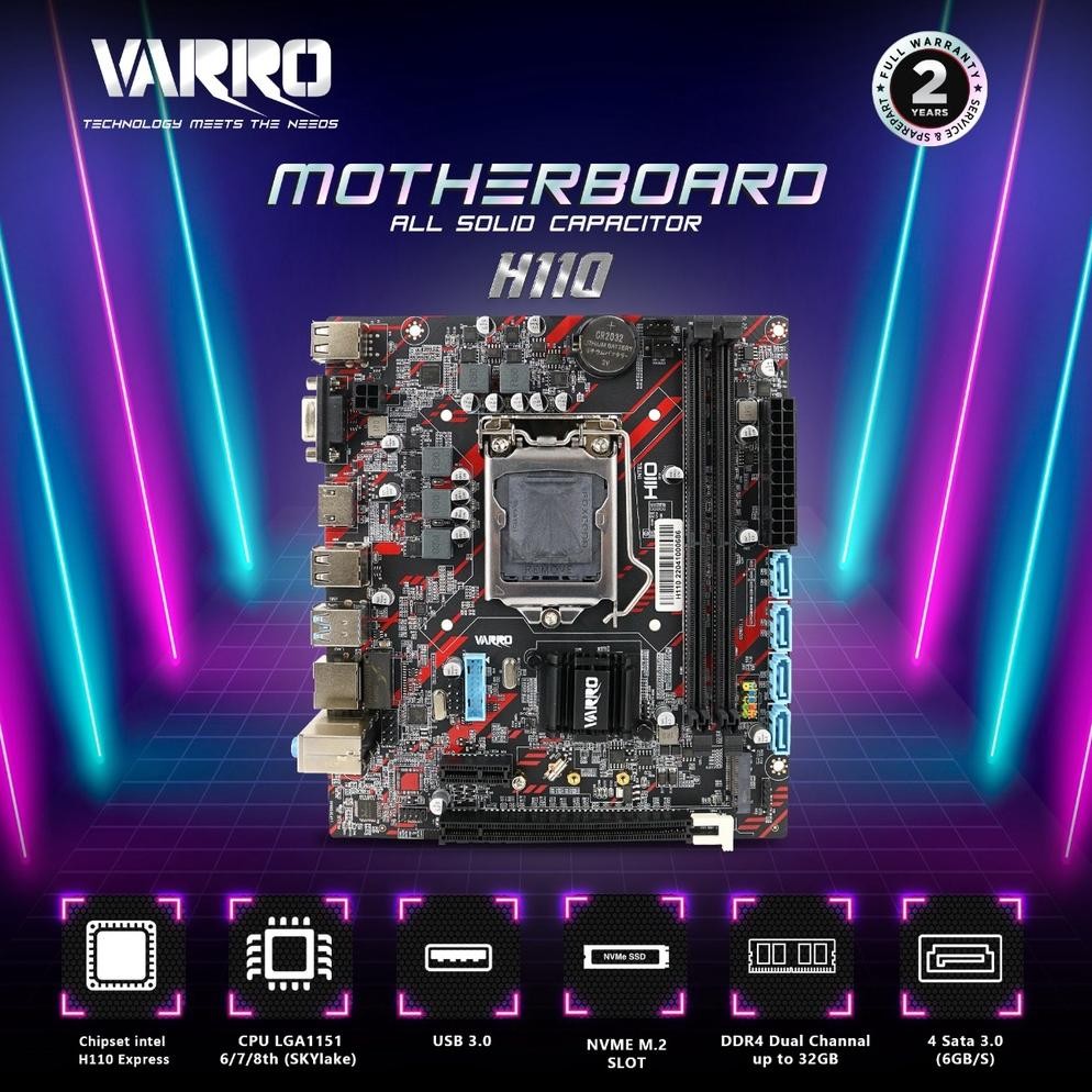 MOTHERBOARD VARRO H110-R4 PRIME SOCKET 1151 DDR4
