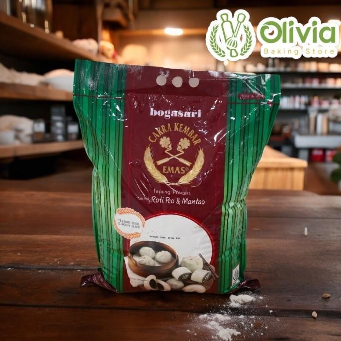 

Promo Tepung Terigu Cakra Kembar Emas Bogasari Pao Manthou Mantau 5 Kg