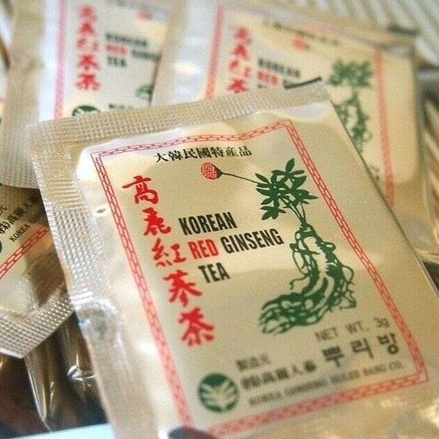 

Grosir Korea Red Ginseng Tea - Teh Herbal Ginseng Merah - 1 Box Isi 100