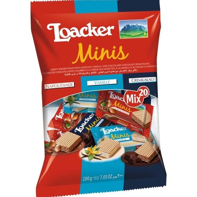 

Murah Loacker Minis Mix Chocolate Waffer Biscuit Cokelat Camilan Instant