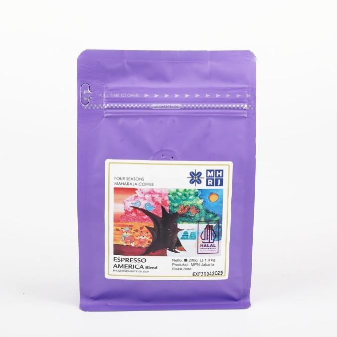 

Promo Maharaja Coffee Espresso House Blend Package Of 5 ( Arabika / Robusta / Espresso/ Dark Roast) X 200G