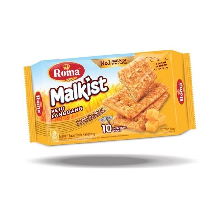 

Grosir Roma Biskuit Malkist Keju Panggang Grilled | Cheese 10 Individual Packs - 110 Gr (Harga 12 Pcs)