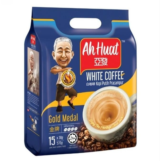 

Promo Ah Huat White Coffee Gold Medal 15 X 38 Gram