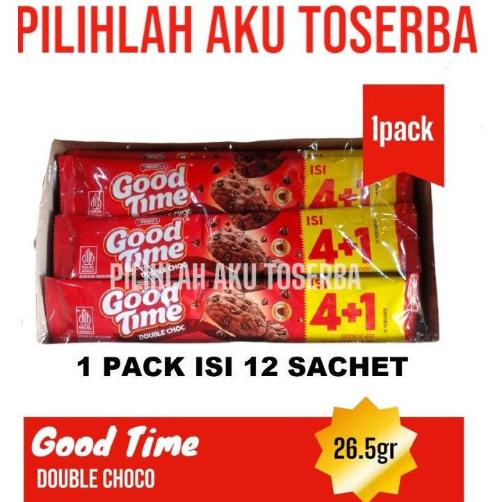 

Grosir Good Time Cookies Double Choco 16 Gram Singles Pack - (Harga 1 Karton)