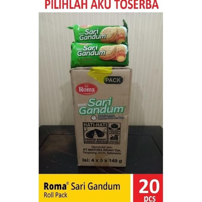 

Sale Biskuit Roma Sari Gandum Roll 149 Gram - (1 Dus Isi 20 Pcs)