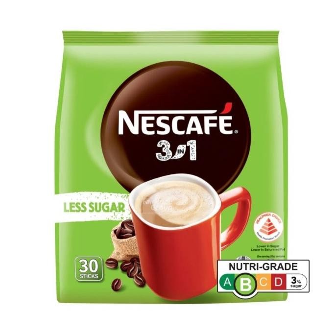 

Murah Nescafe Original 3 In 1 Instant Coffee Less Sugar