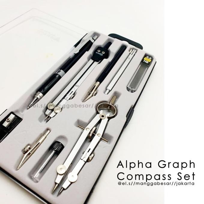 

Bisa Spk! Alpha Graph Compass Set ( Jangka Set )