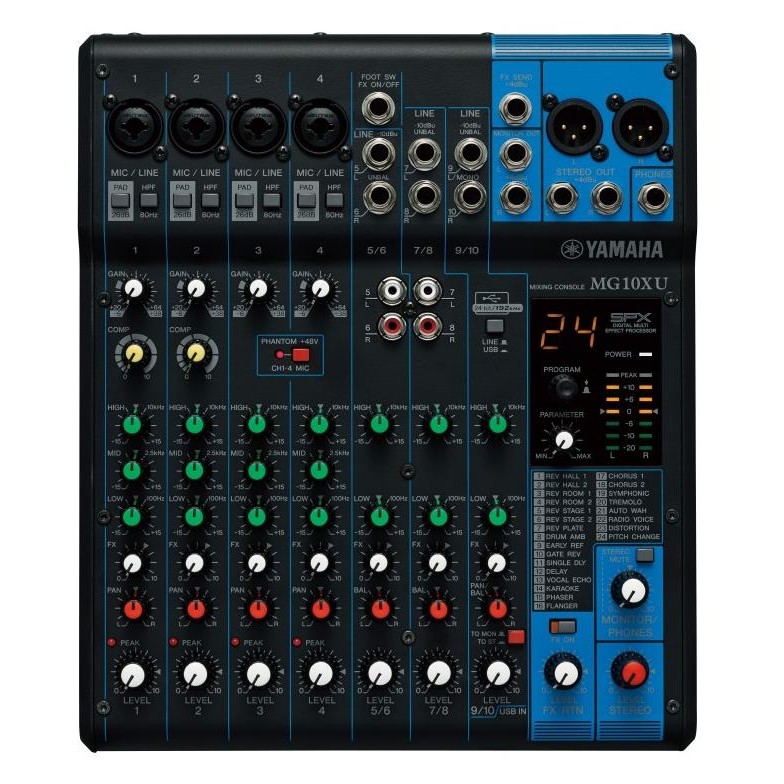 Grosir Mixer Yamaha Mg10Xu 4 Channel Mono 3 Stereo 100% Original Bergaransi