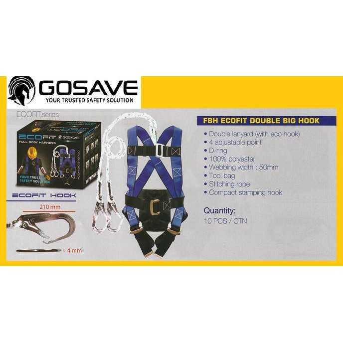 Terjangkau Body Harness Double Big Hook Gosave Ecofit Gosave