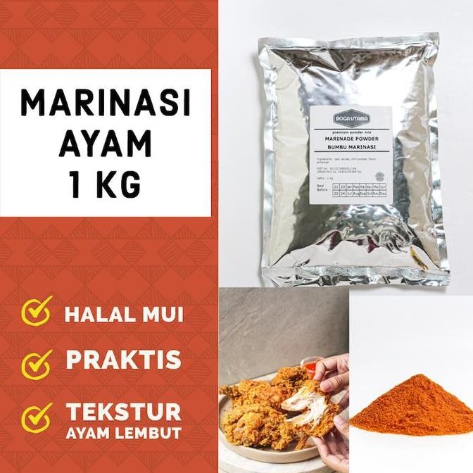 

BUMBU MARINASI AYAM KRISPI KENTAKI / MARINASI FRIED CHICKEN 1 KG