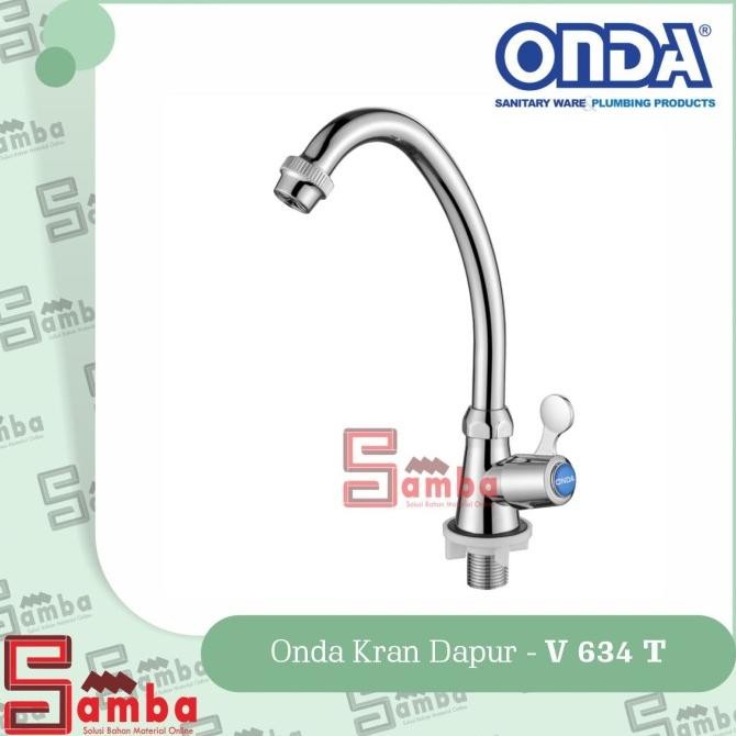 KRAN DAPUR ONDA V 634 T / KRAN CUCI PIRING LEHER ANGSA KAKU