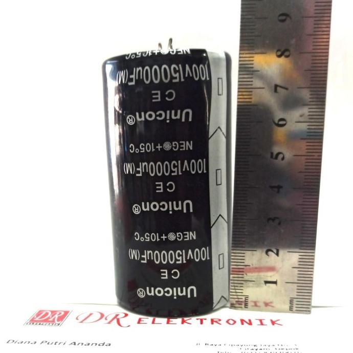 Promo Elco Capasitor Kapasitor Unicon 15000uf 15000 uf murni 100v 100 volt COD