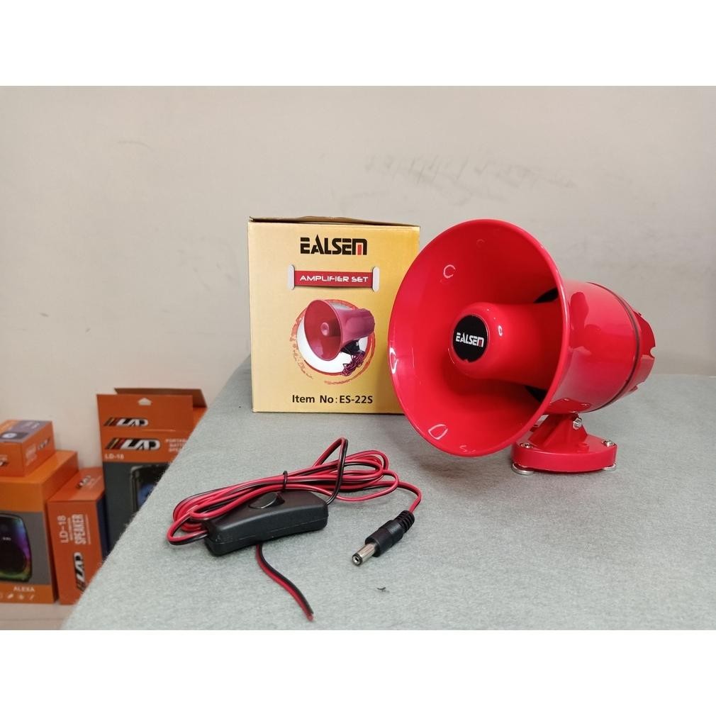 Toa Speaker Bluetooth Speaker Kecil Speaker Corong Sirine EALSEM ES-22S 12V Untuk Motor Mobil Jualan