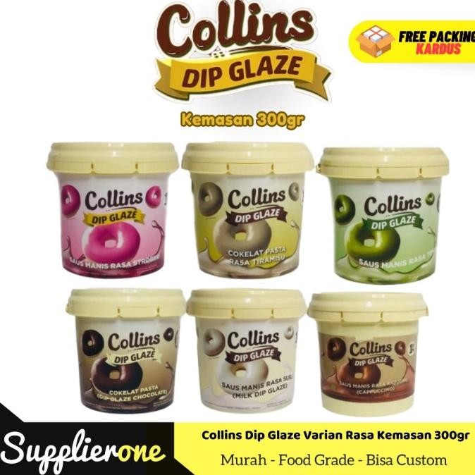 

Collins Dip Glaze 300gr / Toping Donat Collins nUg