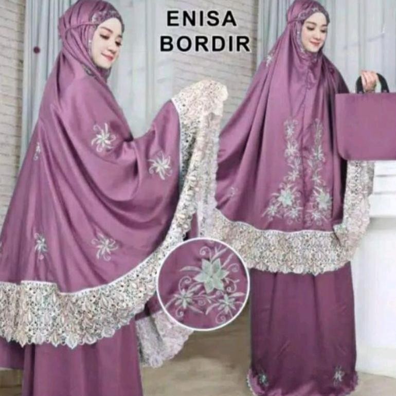 Lij-56 Renda Mukena Dewasa Enisa Bordir Ori