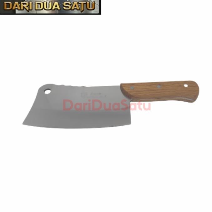 Golok Tulang Pisau Daging Gagang Kayu Berkualitas