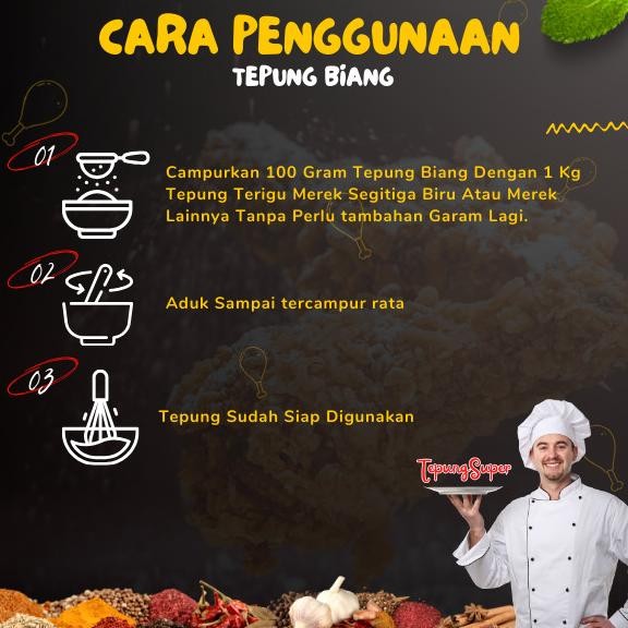 

Tepung Biang Fried Chicken/Crn 1801/Tepung Super/Rasanya Mantap Sekali