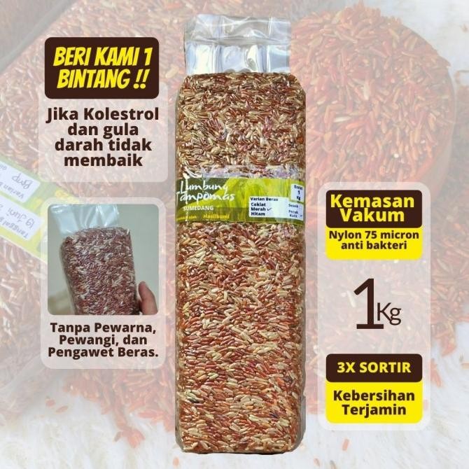 

Beras Mix Mutualisme (B.Merah + B.Coklat) Premium Lumbung Tampomas 1Kg nUg