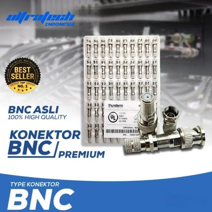 Sale Bnc Drat Taiwan Thunderin Premium Grade A+ Buat Semua Cctv ( 50Pcs )