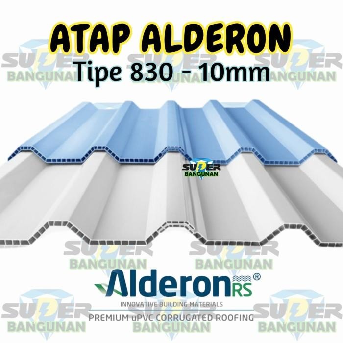Atap Upvc Alderon 830 Double Layer 10Mm Asli Alderon Original Dan Terpercaya