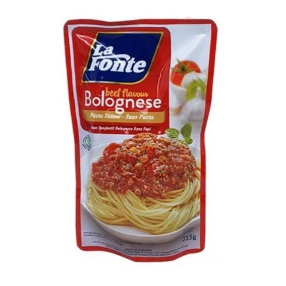 

LA FONTE PASTA SAUCE BOLOGNESE SAUS PASTA SPAGHETTI 315 GR nUg