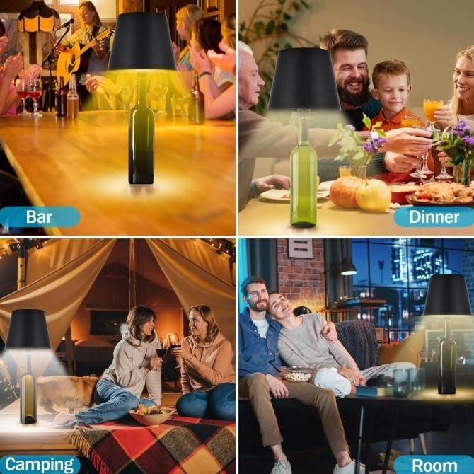 Lampu Meja Botol Wine / Lampu Hias Meja Lampu Touch Control / Lampu Meja Bentuk Botol Rgb / Lampu Hi