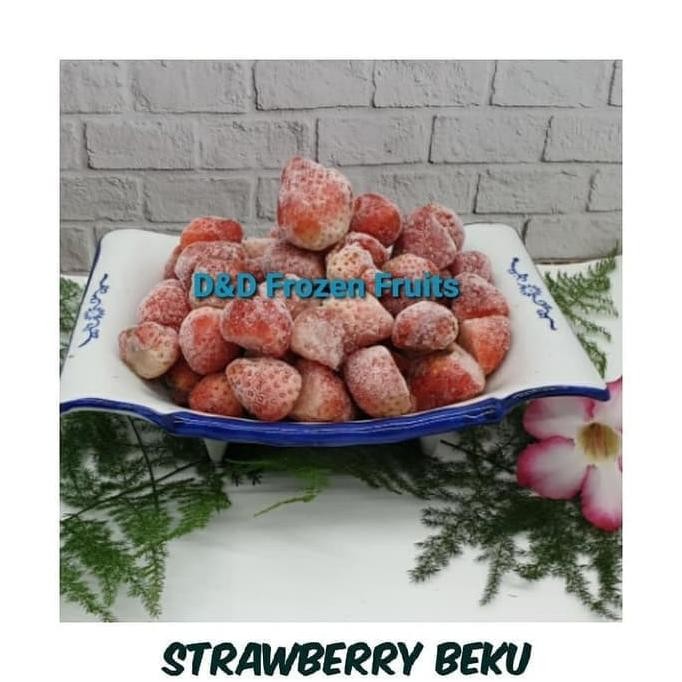 

Strawberry Buah Stroberi Frozen Beku Termurah 1 Kilo nUg