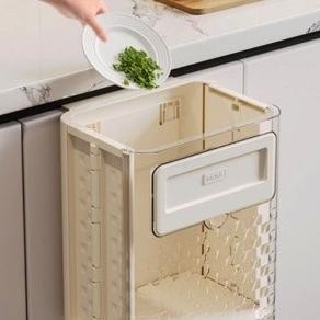 Tempat Sampah Dapur Gantung/ Tong Sampah Tempel Dinding Kramik Tempel Minimalis Portable Tempat Samp