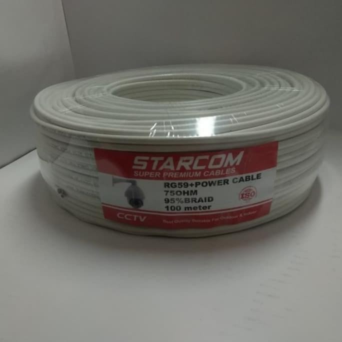 Sale Kabel Cctv Starcom Rg59+P 100M Kabel Cctv Rg59+P 100M Kabel Starcom