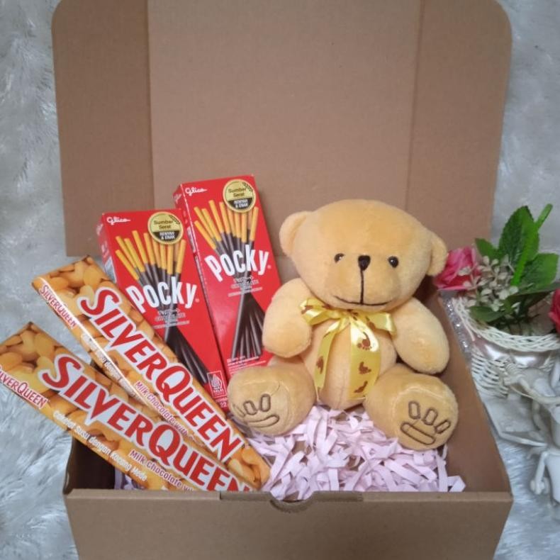 

Ok75 sd-46 Hampers coklat boneka kado ulang tahun wisuda aniversary valentine gift box Hemat Sale