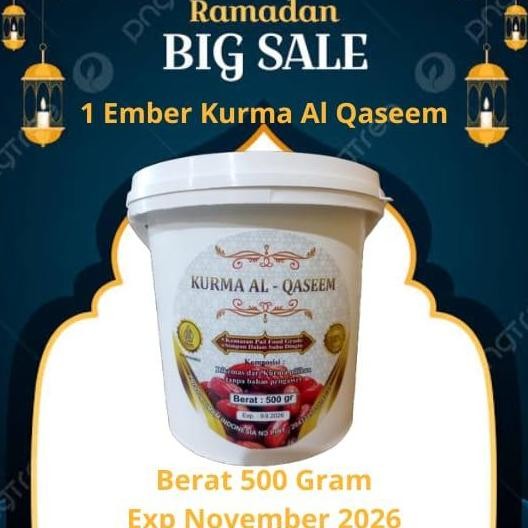 

Kurma Madu Khalas Al-Qaseem 500 Gram Per Ember - 100% Original lezat dan manis Cokelat Crispy Makanan Ringan Kering Segar Organik Sehat asli dari arab Snack dried fruit nUg