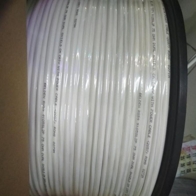 Grosir Kabel Cctv + Power Rg59 Belden / Belden Rg59 Cctv + Power