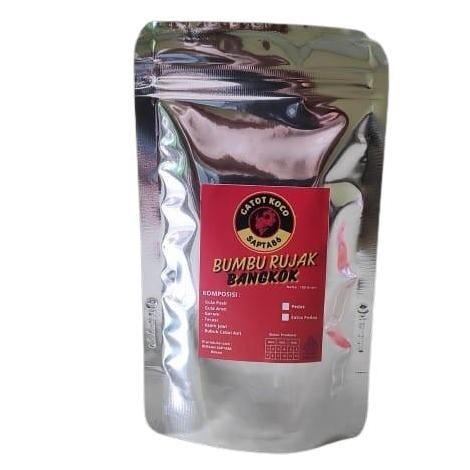 

Bumbu Rujak Bangkok / Bumbu Rujak Jambu Kristal / Bumbu Rujak Buah 100 gr Gula Merah Terasi garam pedas manis asin Non Msg Jamur Bawang Ayam nUg