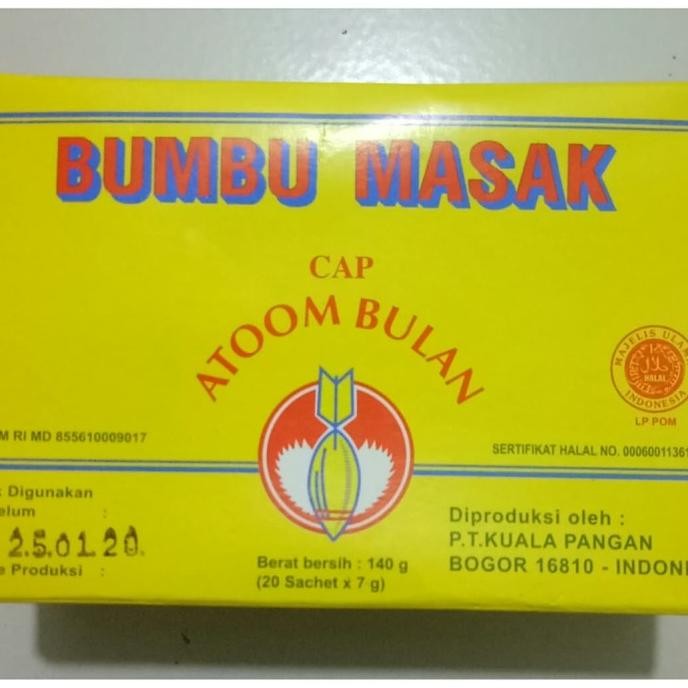 

bumbu atom bulan isi 20 nUg