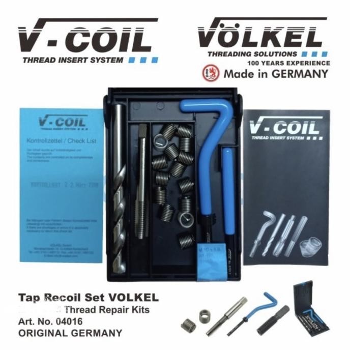 Murah Tap Recoil Set Volkel M20 X 2.5 Tap Repair Drat Rusak Recoil Tap