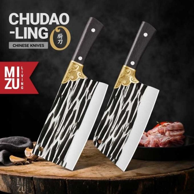 MIZU CHUDAO-LING Chinese Knives Chef's Knife Chopper Knife Stainless Kitchen Knife Pisau Daging Piso