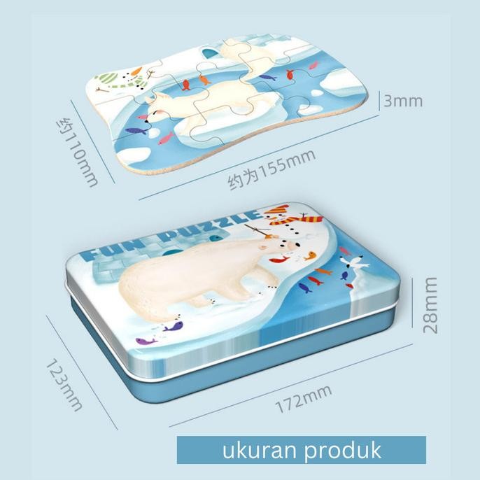 Mainan Edukasi Anak Perempuan Laki Laki 2 3 4 Tahun Jigsaw Puzzle 5In1