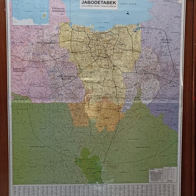 

peta Jabodetabek lembaran murah